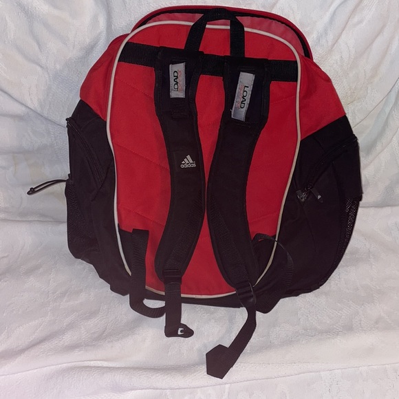 EUC! ADIDAS red backpack 🎒. Has a stain on the bottom white edging. See photos - Picture 2 of 10